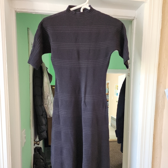 Adolfo Dominguez is a black sophisticated dress. - Picture 1 of 8